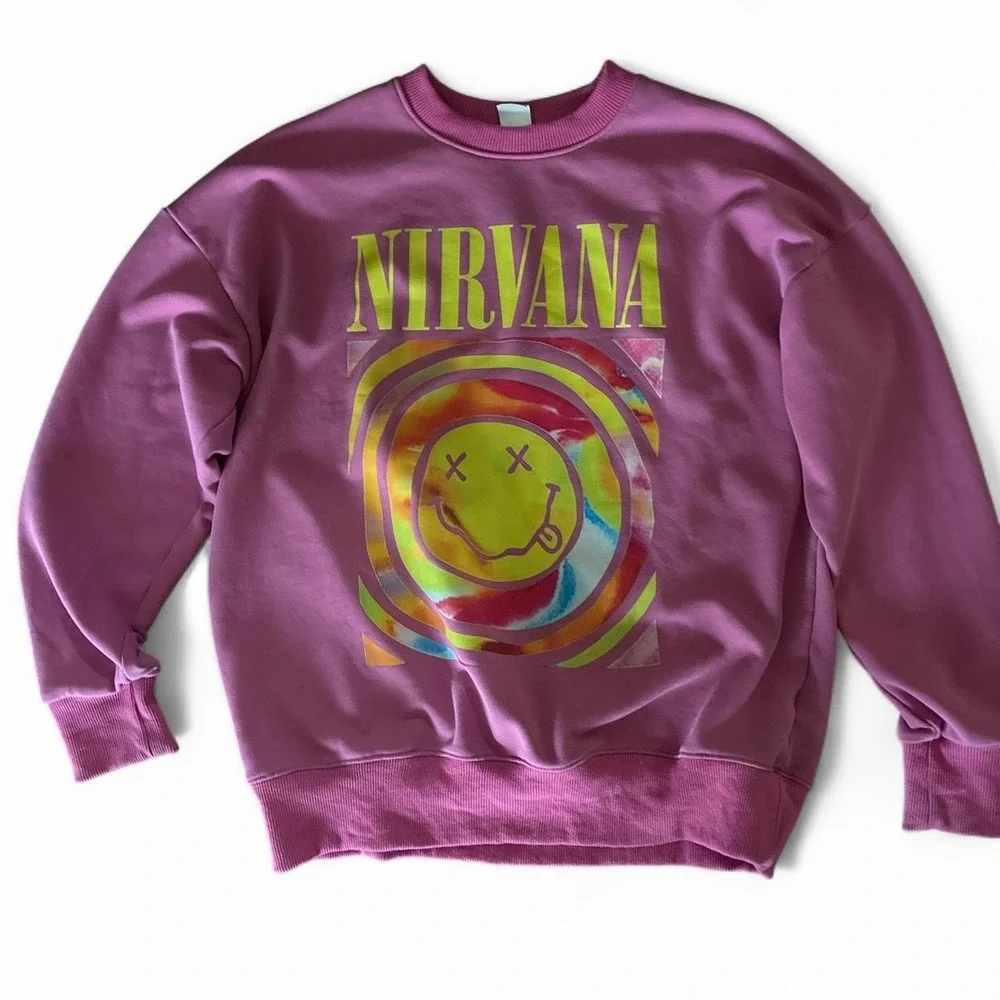 Lightly Used Pink Nirvana Sweater. Great condition. Men size medium